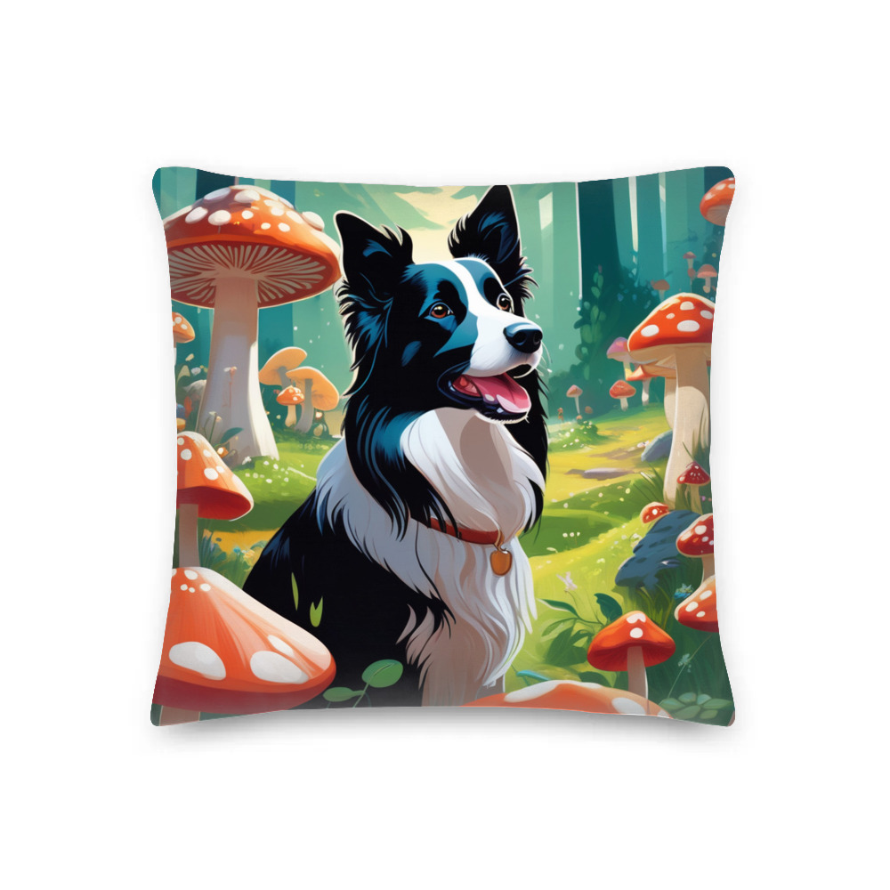 PugMug Custom Border Collie Premium Pillow