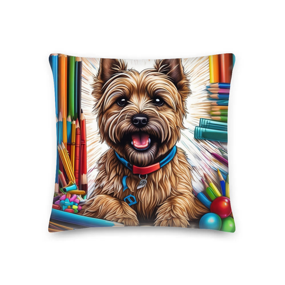 PugMug Custom Cairn Terrier Premium Pillow