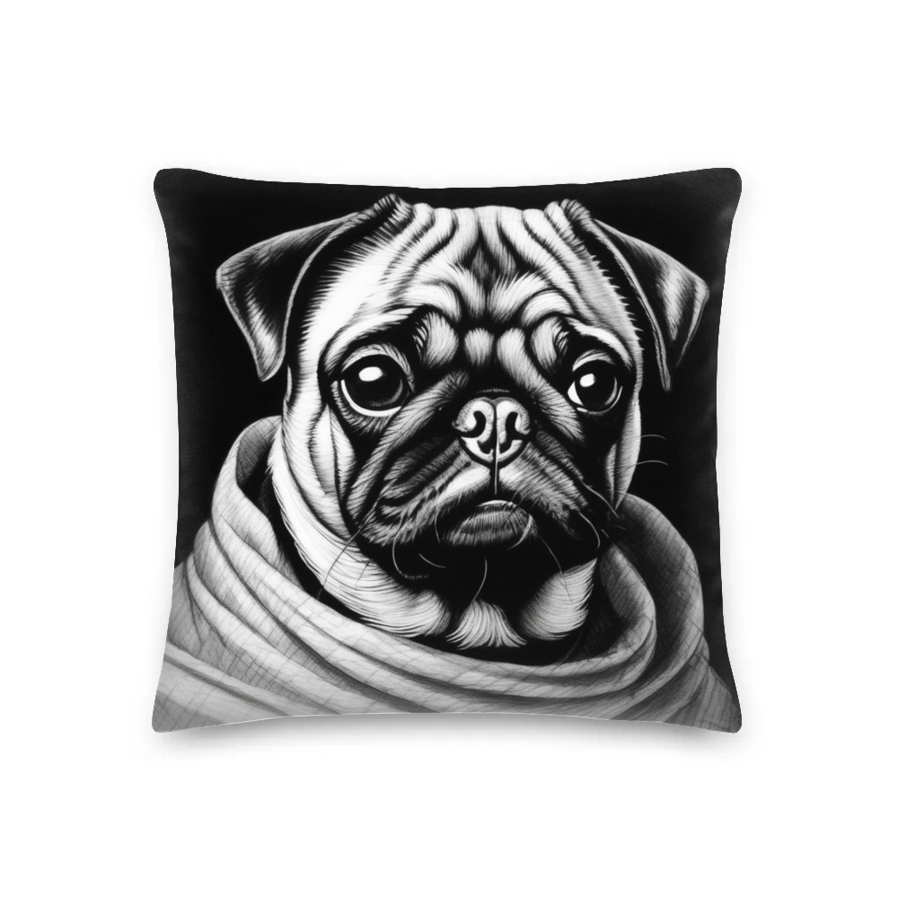 PugMug Custom Pug Premium Pillow