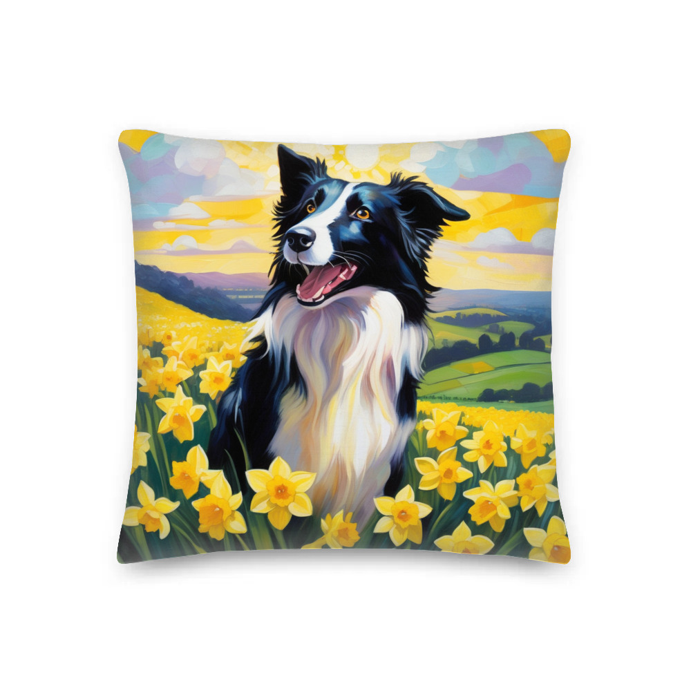 PugMug Custom Border Collie Premium Pillow