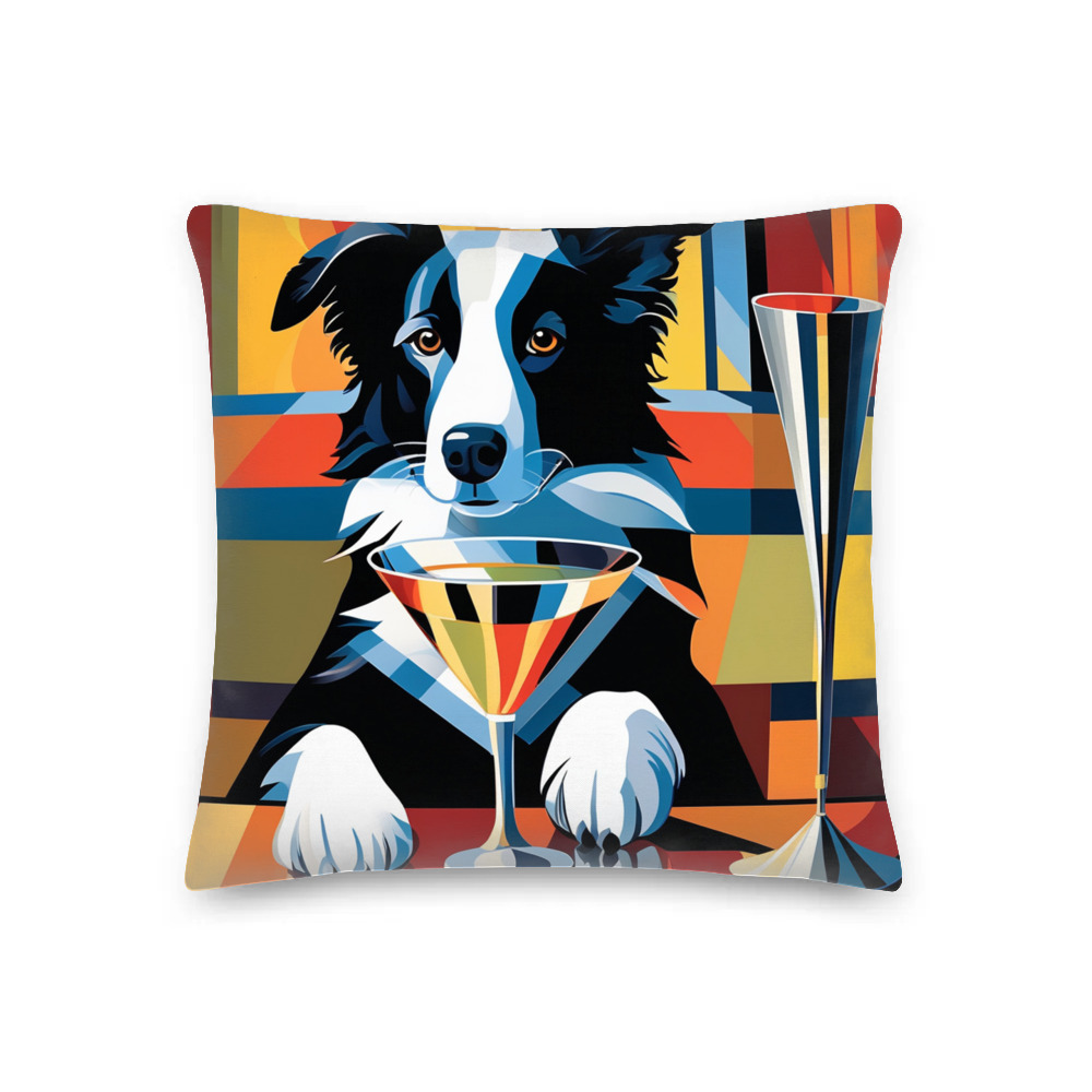 PugMug Custom Border Collie Premium Pillow