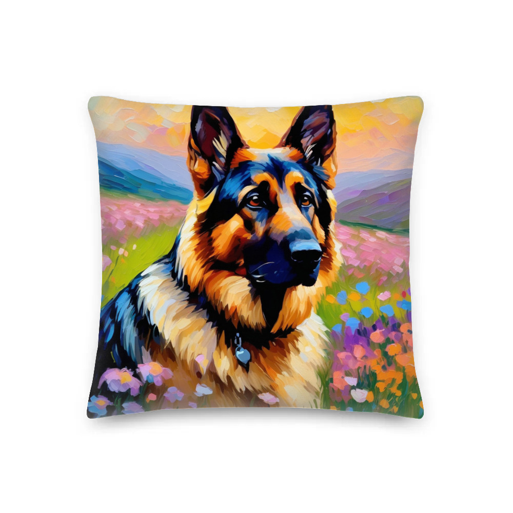 PugMug Custom German Shepherd Dog Premium Pillow