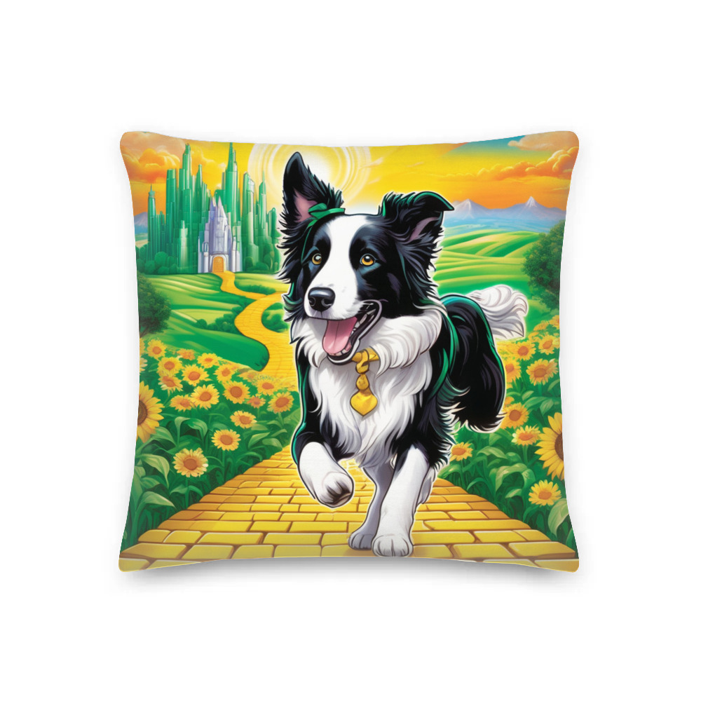 PugMug Custom Border Collie Premium Pillow