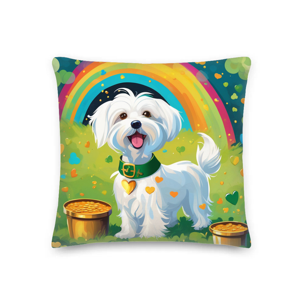 PugMug Custom Maltese Dog Premium Pillow