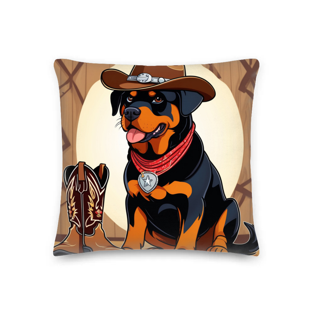 PugMug Custom Rottweiler Premium Pillow