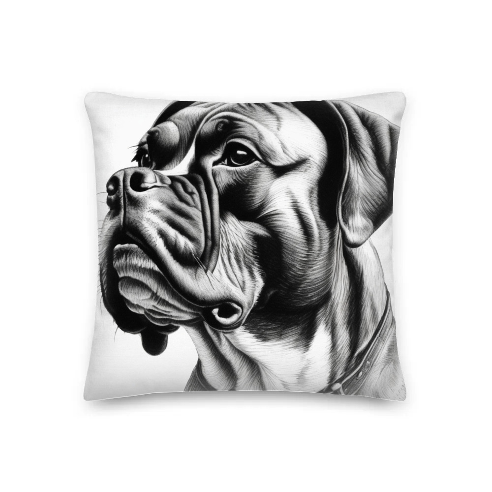 PugMug Custom Boxer Dog Premium Pillow