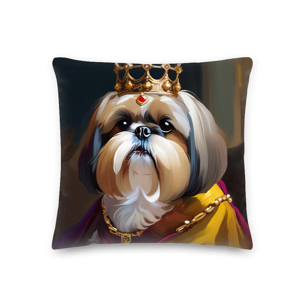 PugMug Custom Shih Tzu Premium Pillow