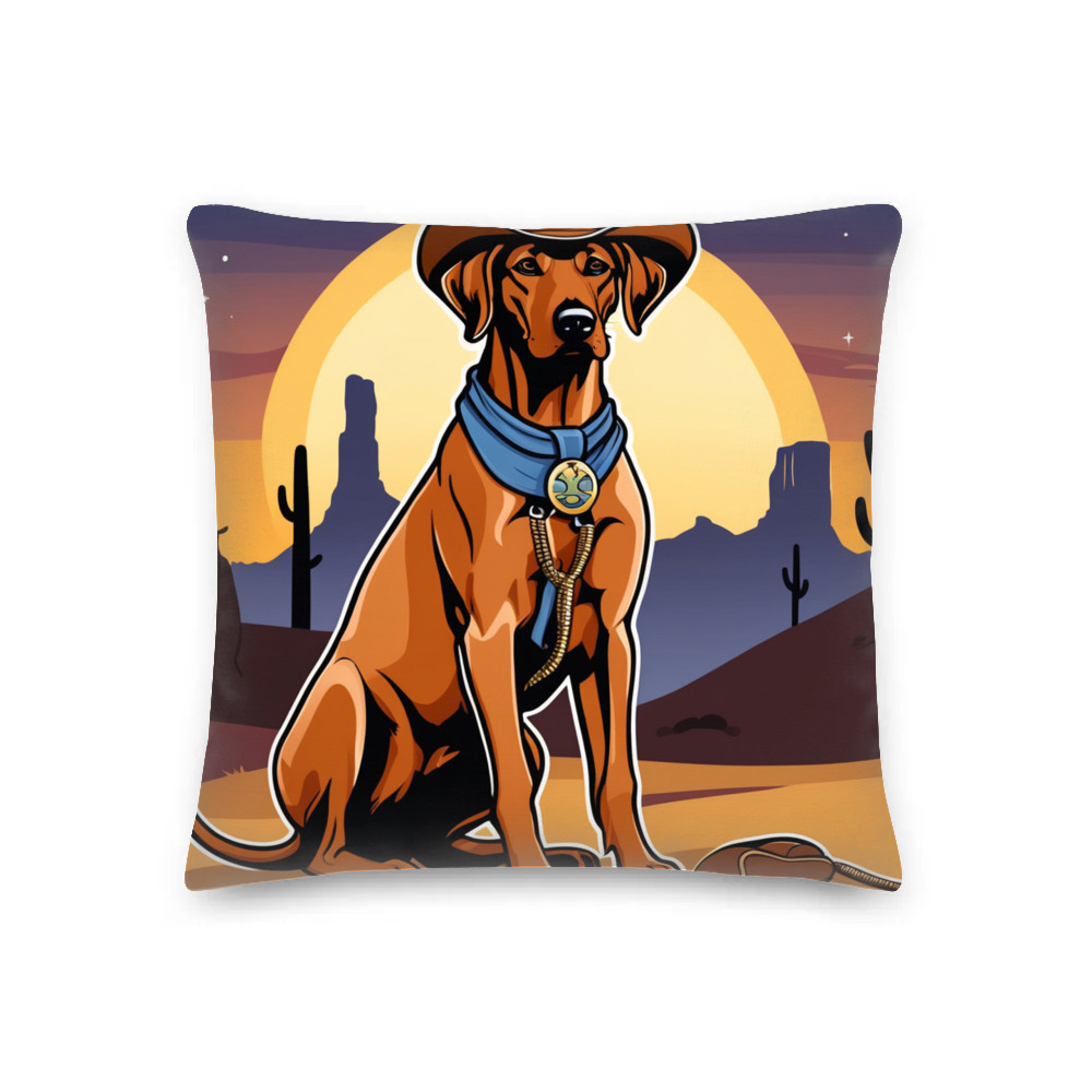 PugMug Custom Rhodesian Ridgeback Premium Pillow