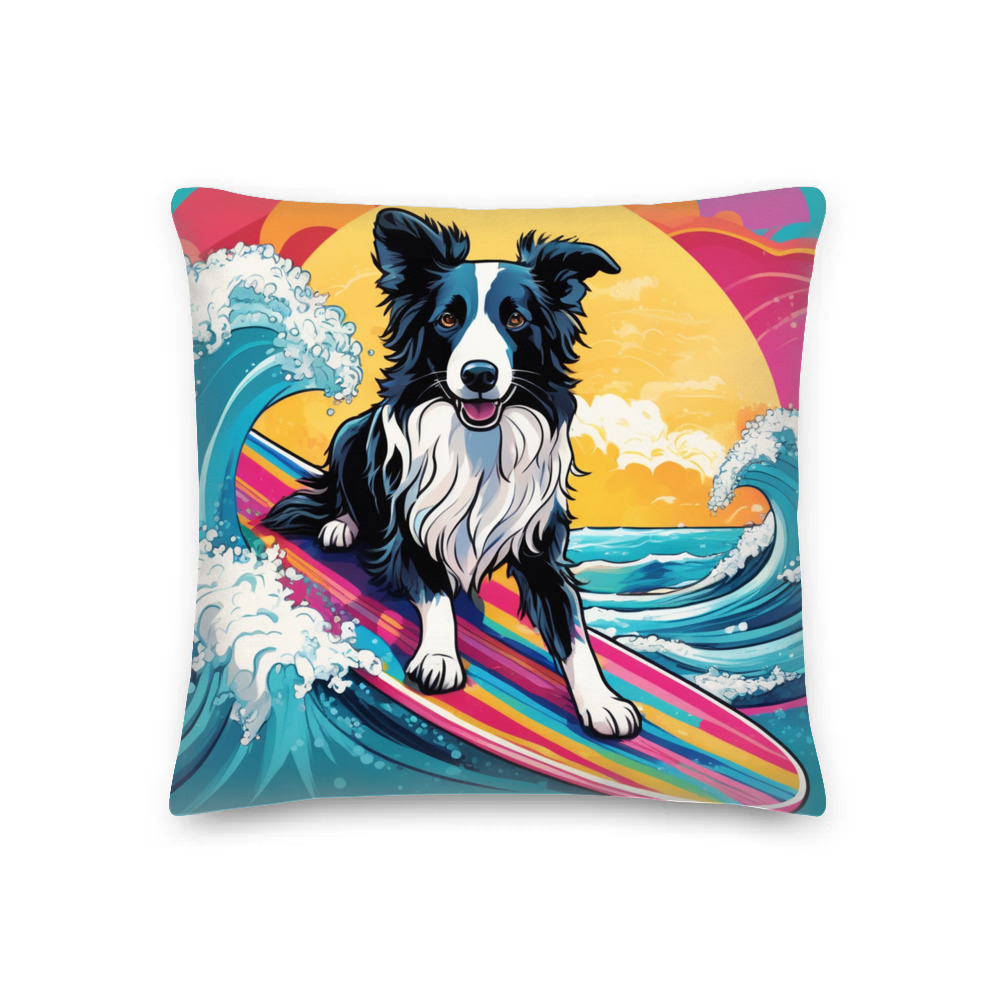 PugMug Custom Border Collie Premium Pillow