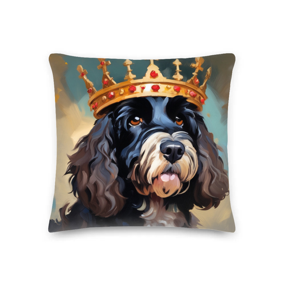 PugMug Custom Portuguese Water Dog Premium Pillow