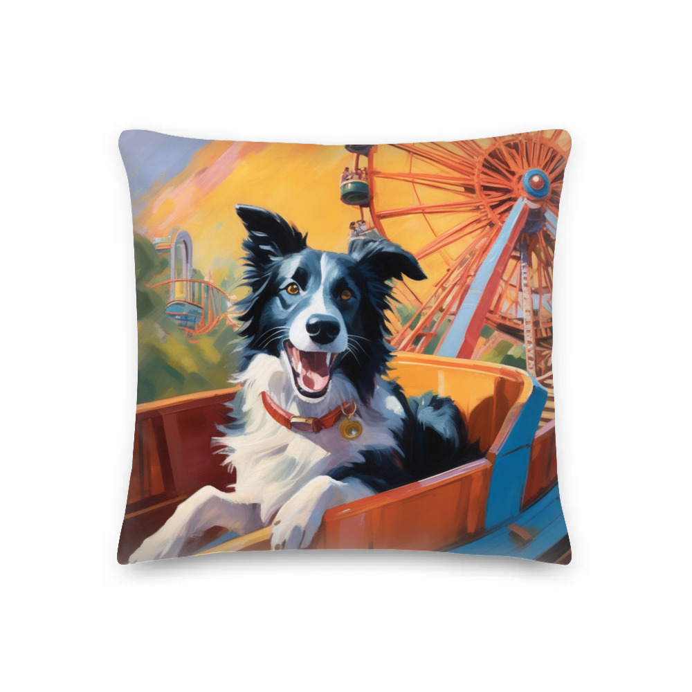 PugMug Custom Border Collie Premium Pillow
