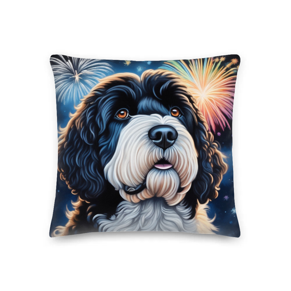 PugMug Custom Portuguese Water Dog Premium Pillow