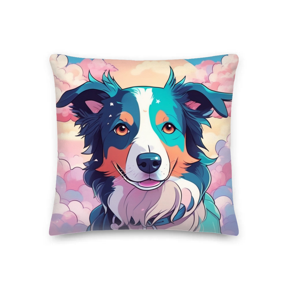 PugMug Custom Border Collie Premium Pillow
