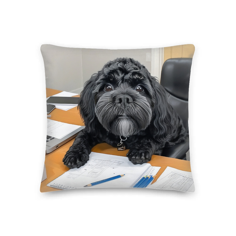 PugMug Custom Lily Premium Pillow