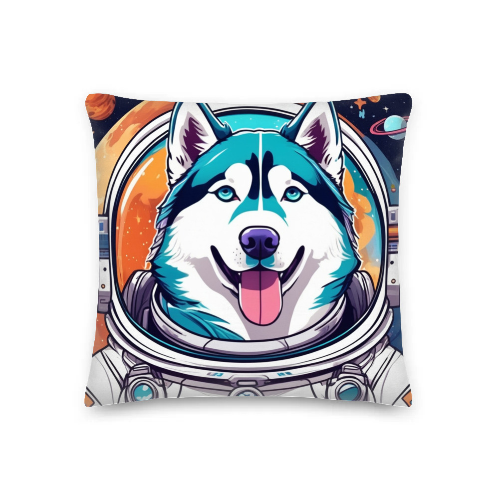 PugMug Custom Siberian Husky Premium Pillow