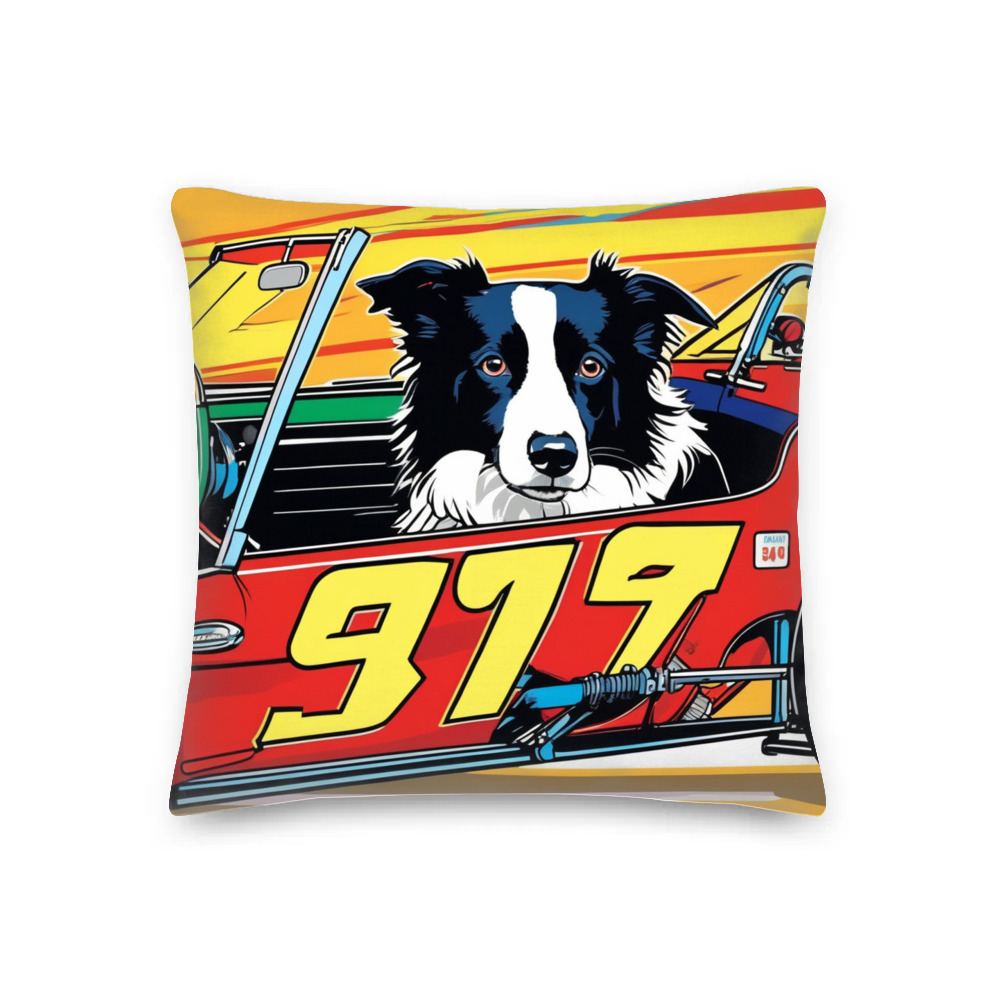 PugMug Custom Border Collie Premium Pillow