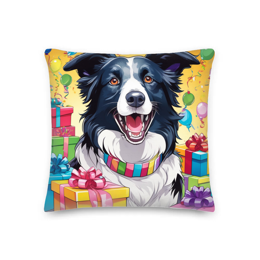 PugMug Custom Border Collie Premium Pillow