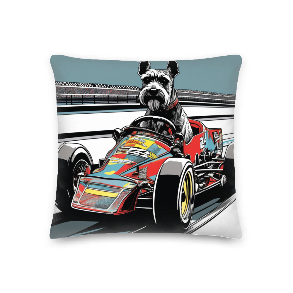 PugMug Custom Miniature Schnauzer Premium Pillow