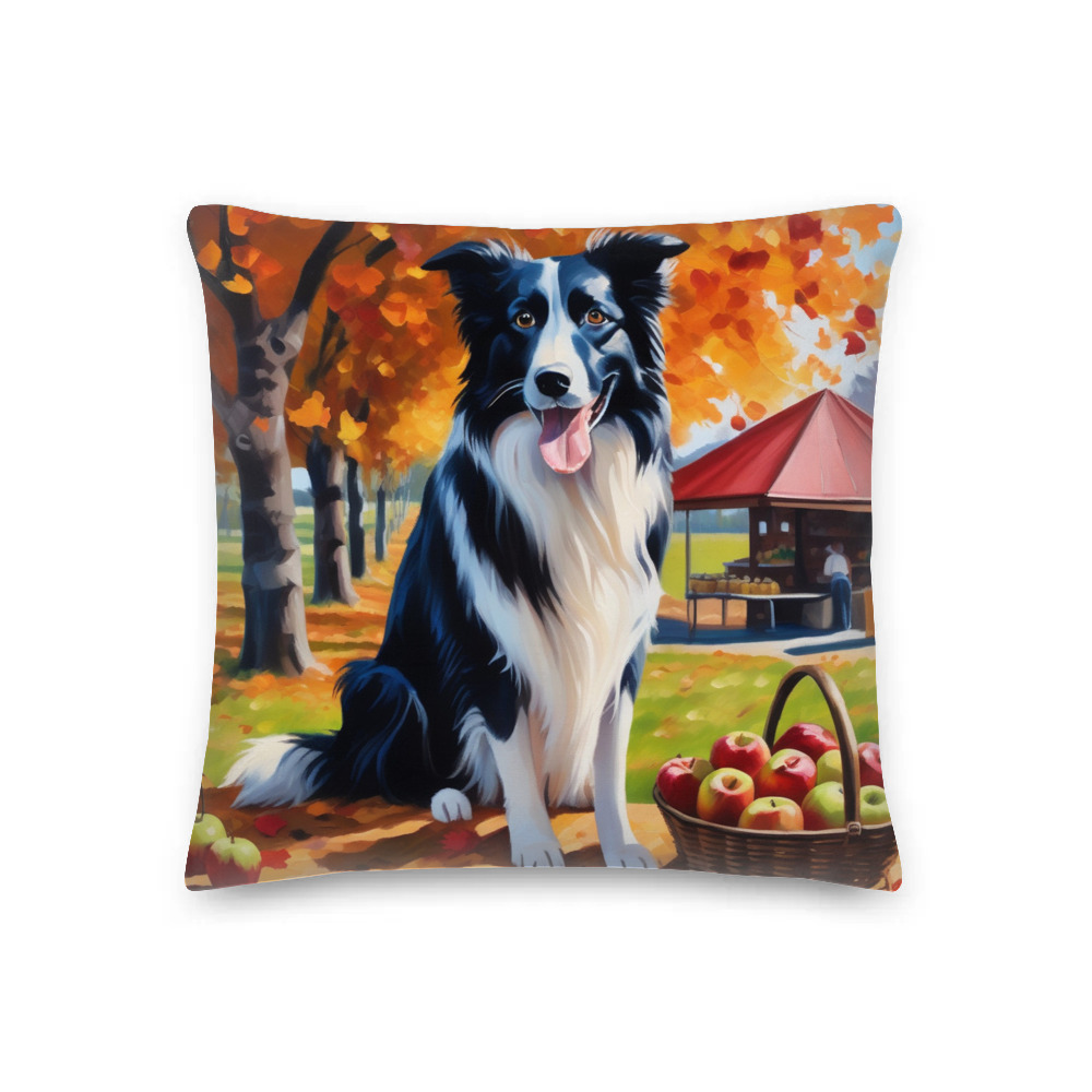 PugMug Custom Border Collie Premium Pillow