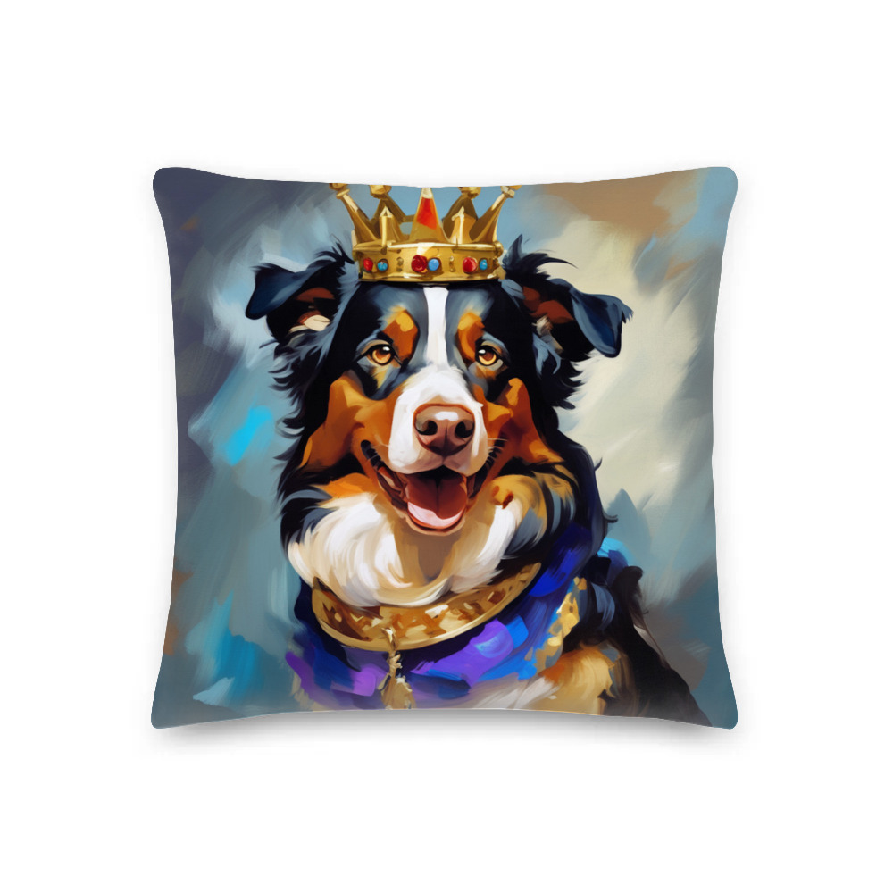 PugMug Custom Miniature American Shepherd Premium Pillow