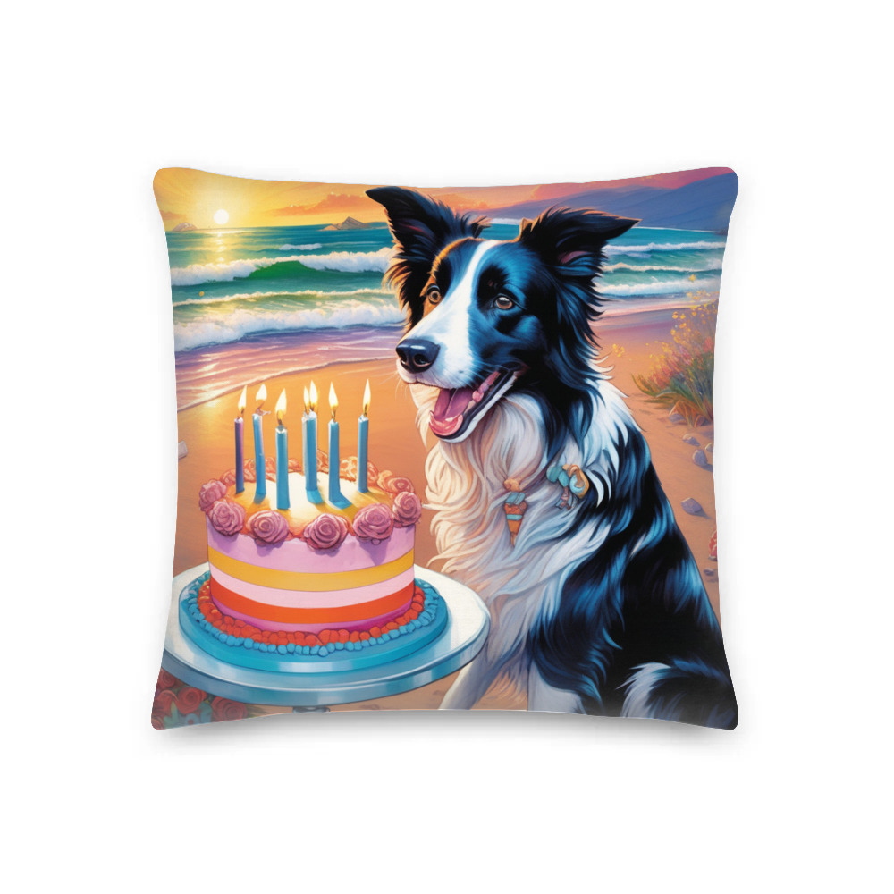 PugMug Custom Border Collie Premium Pillow