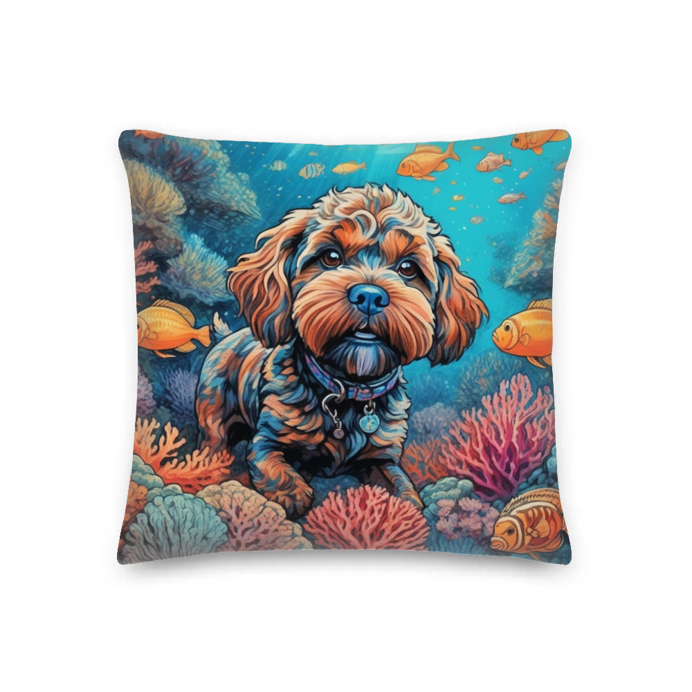 PugMug Custom Lily Premium Pillow
