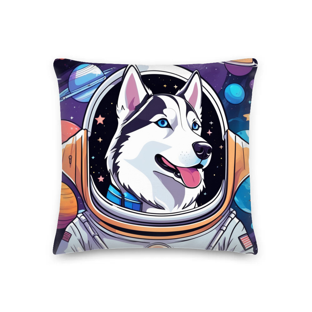 PugMug Custom Siberian Husky Premium Pillow