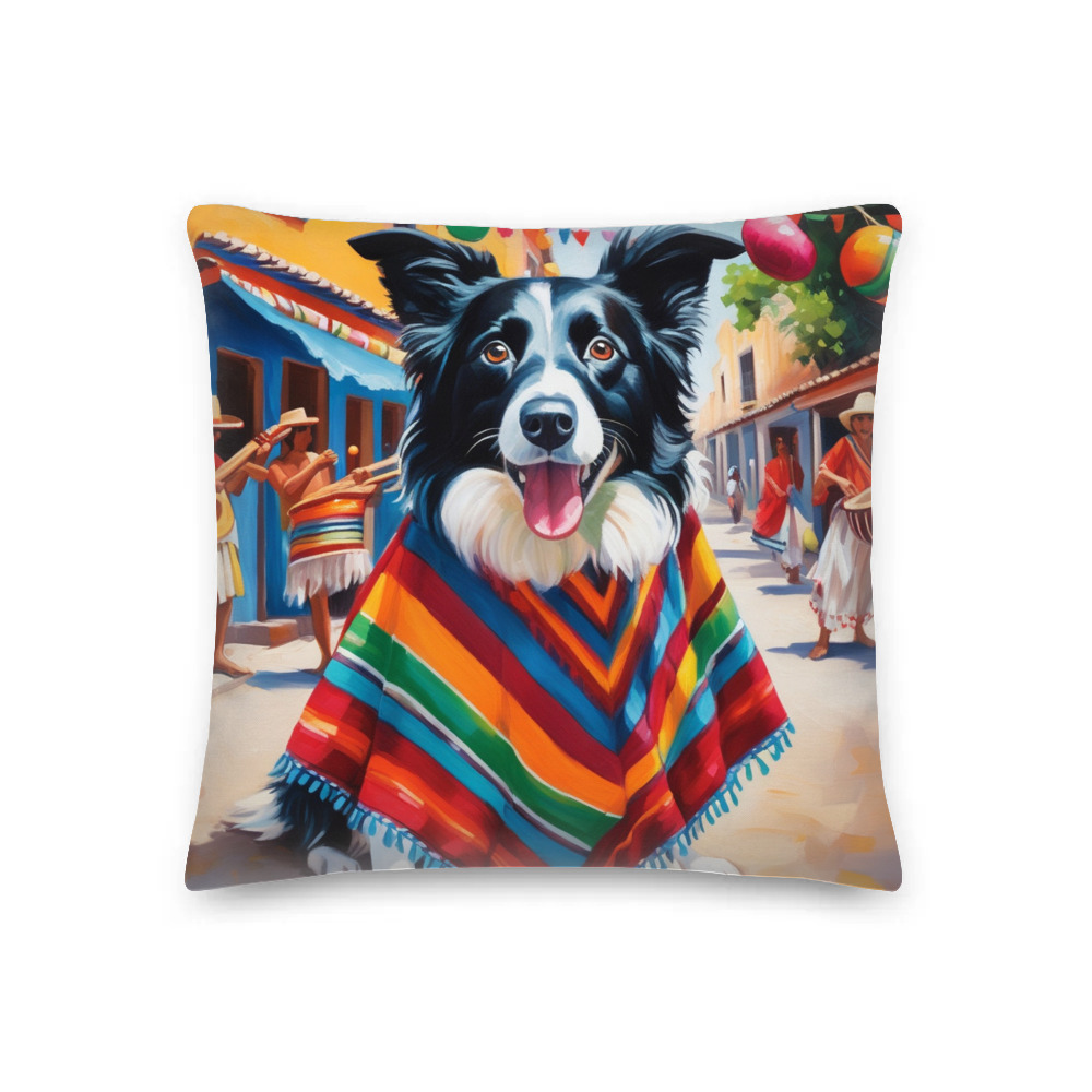 PugMug Custom Border Collie Premium Pillow