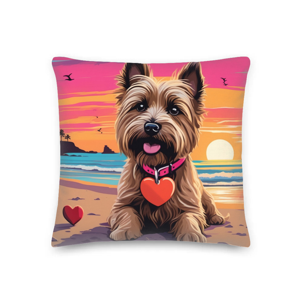 PugMug Custom Cairn Terrier Premium Pillow