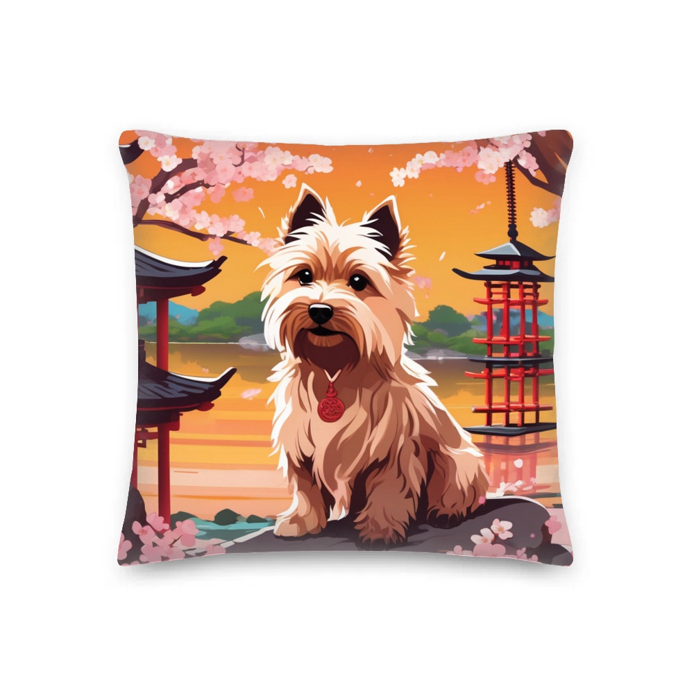PugMug Custom Cairn Terrier Premium Pillow