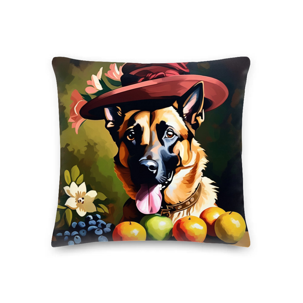 PugMug Custom Belgian Malinois Premium Pillow