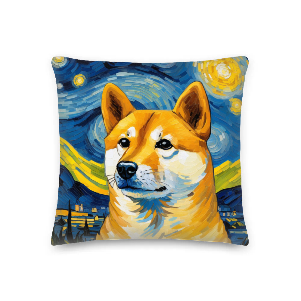 PugMug Custom Shiba Inu Premium Pillow
