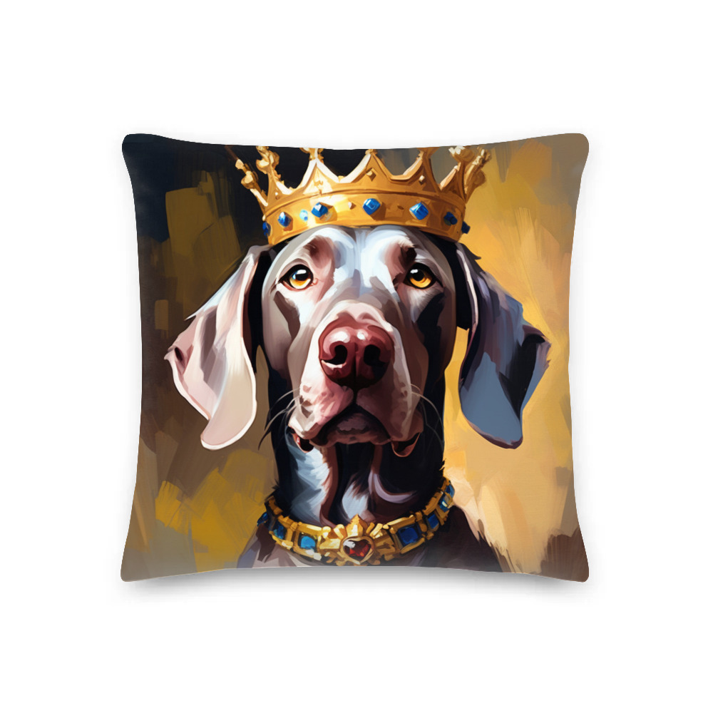 PugMug Custom Weimaraner Premium Pillow
