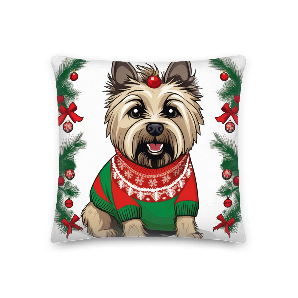 PugMug Custom Cairn Terrier Premium Pillow