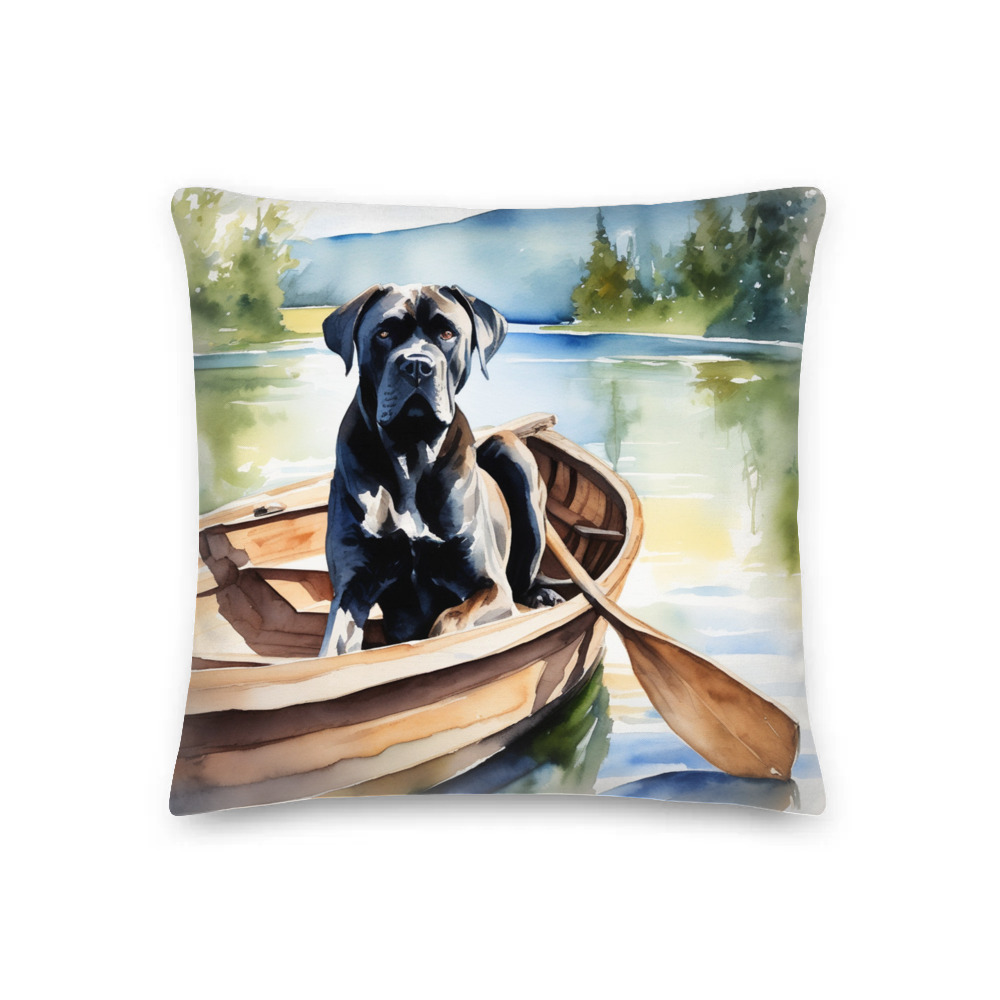 PugMug Custom Cane Corso Premium Pillow