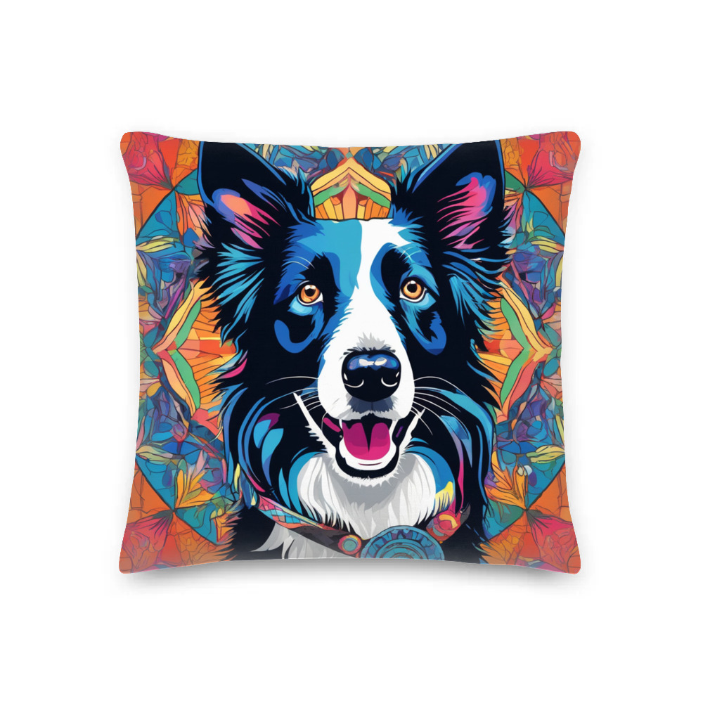 PugMug Custom Border Collie Premium Pillow
