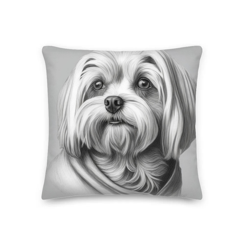 PugMug Custom Maltese Dog Premium Pillow