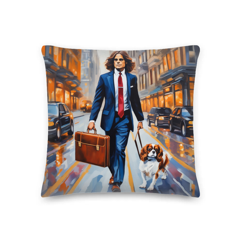 PugMug Custom Cavalier King Charles Spaniel Premium Pillow