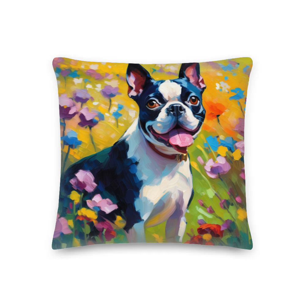 PugMug Custom Boston Terrier Premium Pillow