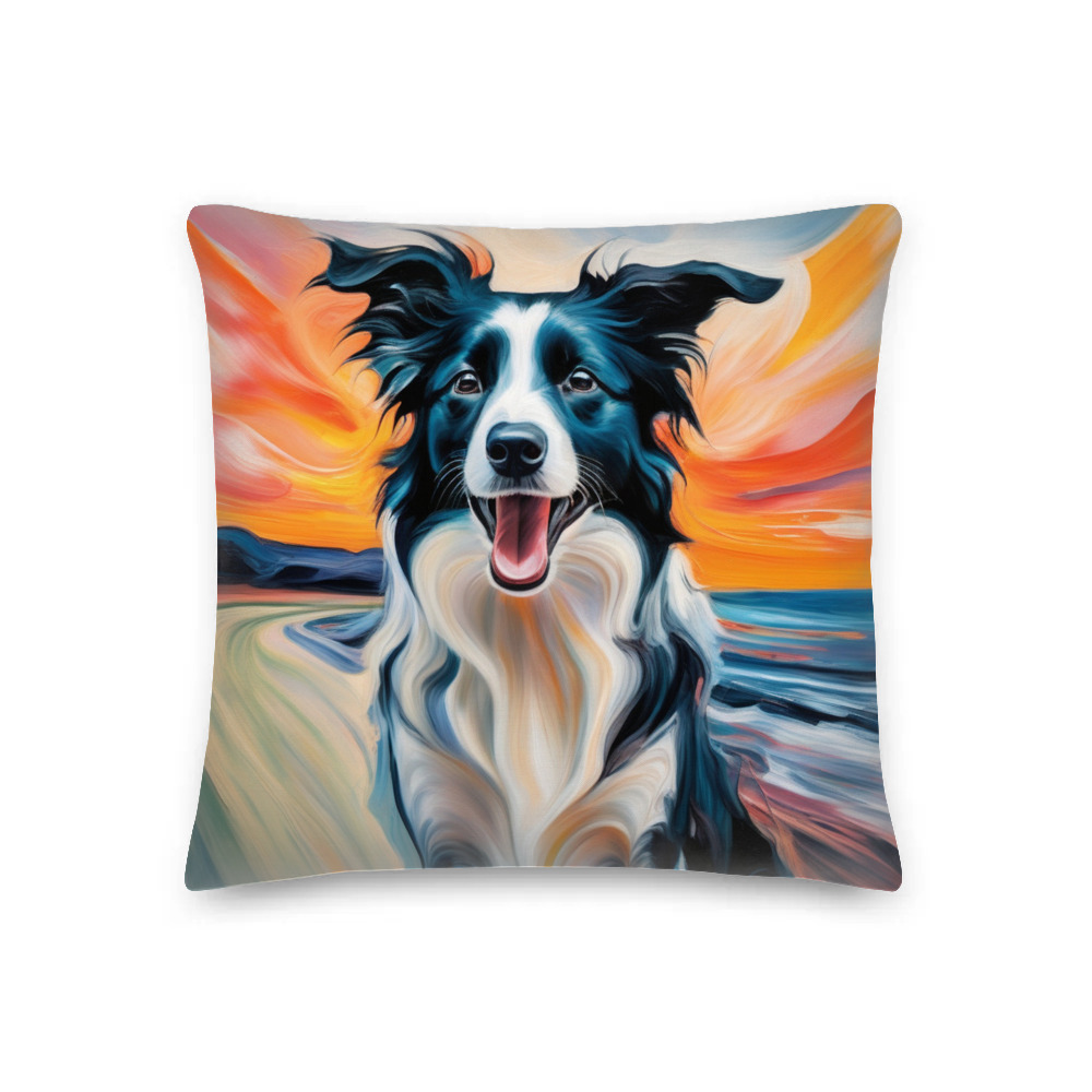 PugMug Custom Border Collie Premium Pillow