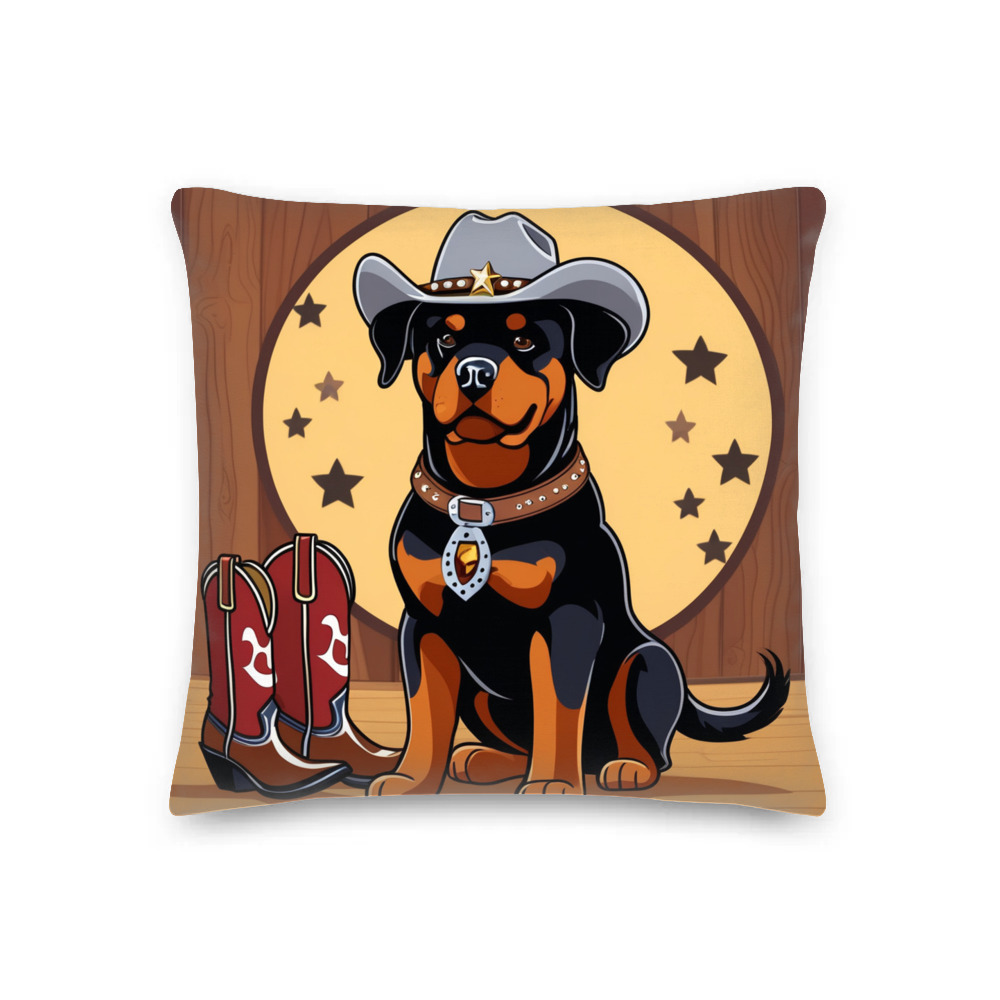 PugMug Custom Rottweiler Premium Pillow