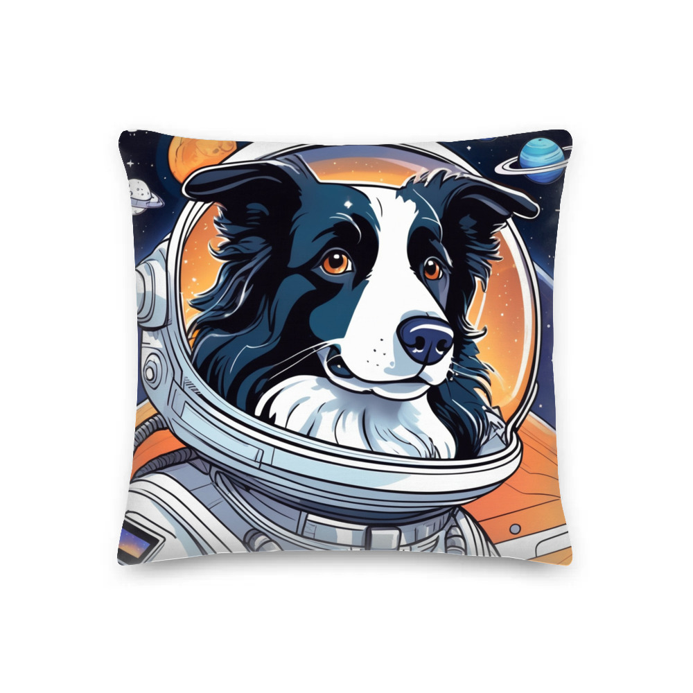 PugMug Custom Border Collie Premium Pillow