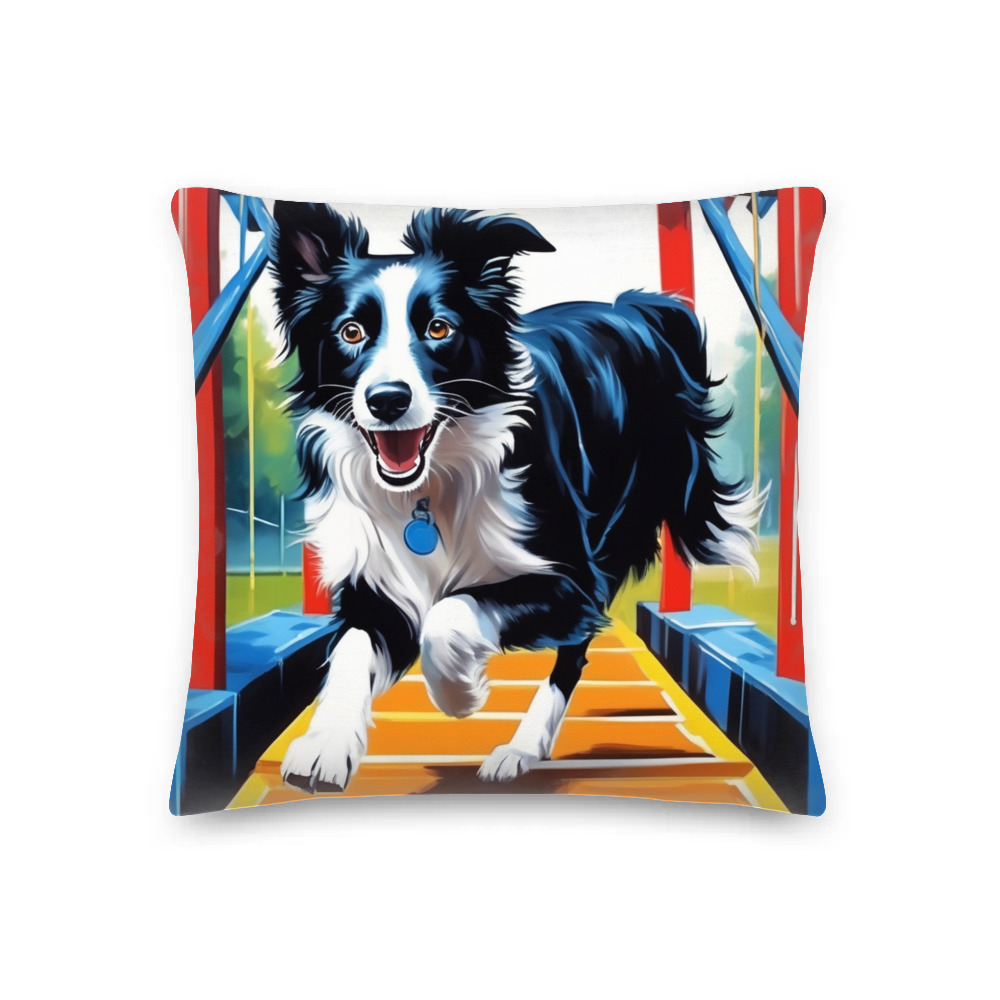 PugMug Custom Border Collie Premium Pillow