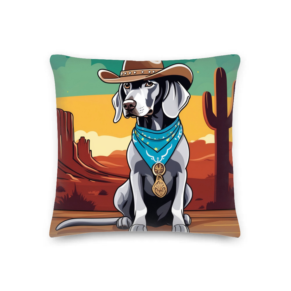 PugMug Custom Weimaraner Premium Pillow