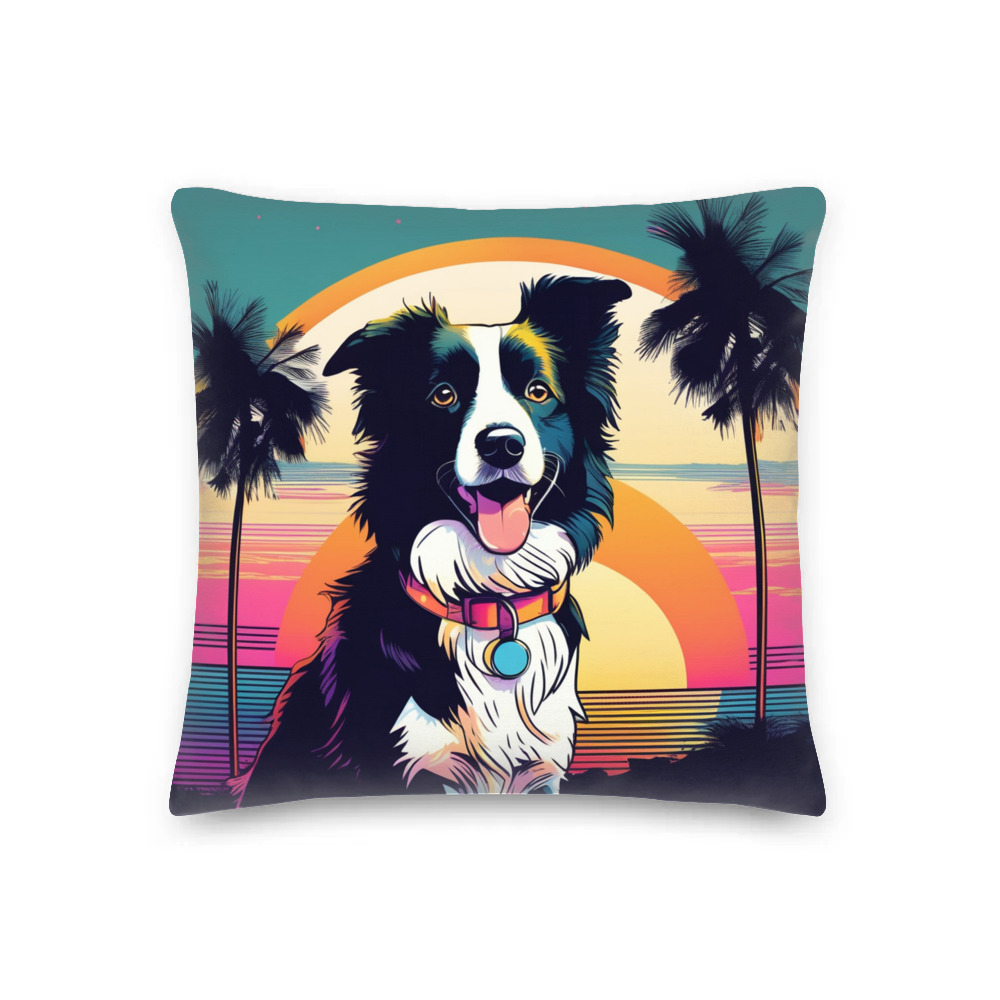 PugMug Custom Border Collie Premium Pillow