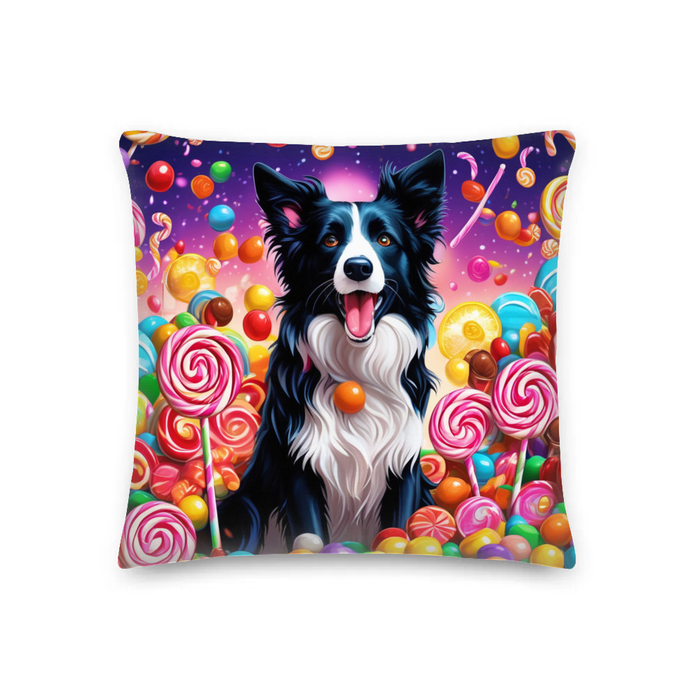 PugMug Custom Border Collie Premium Pillow