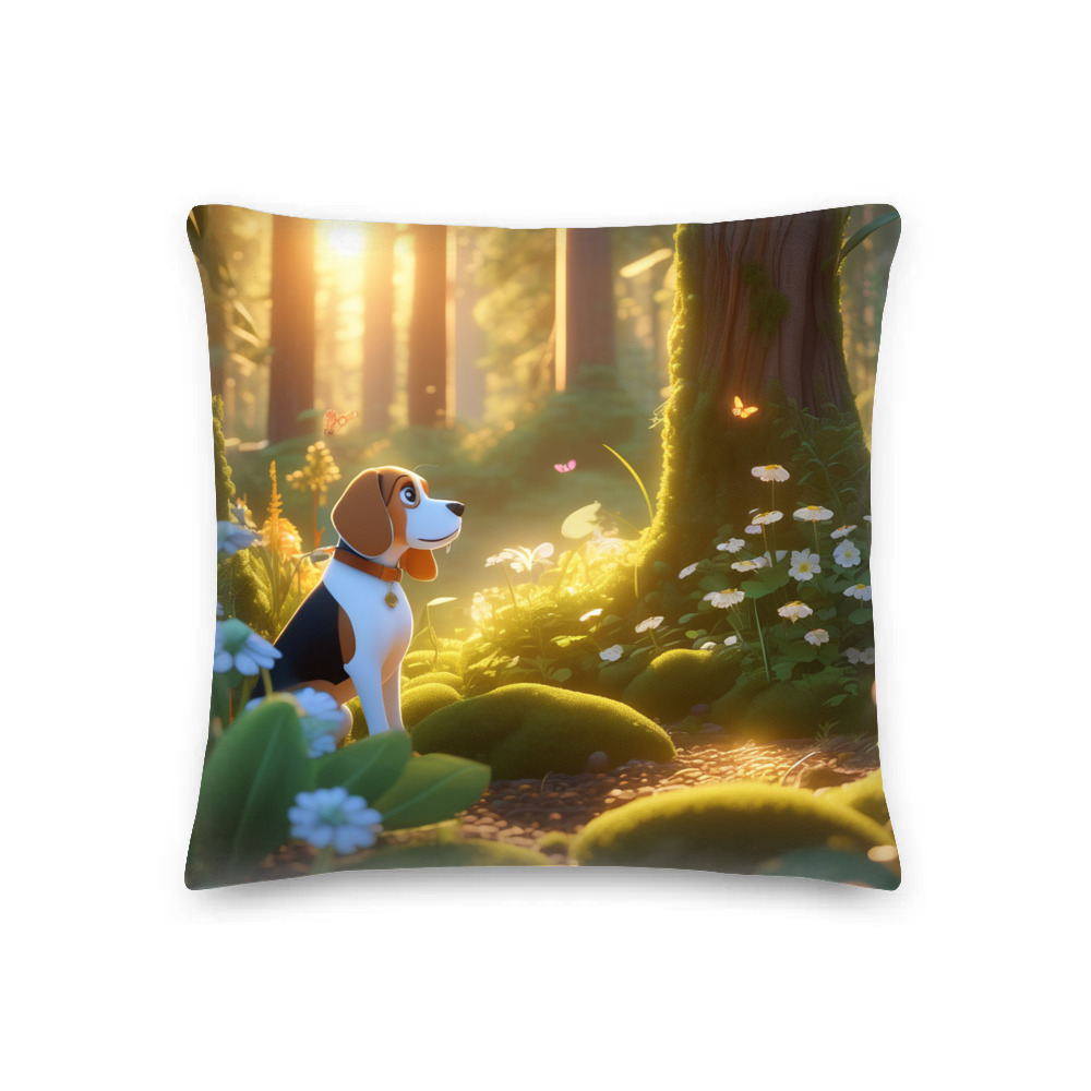 PugMug Custom Beagle Premium Pillow