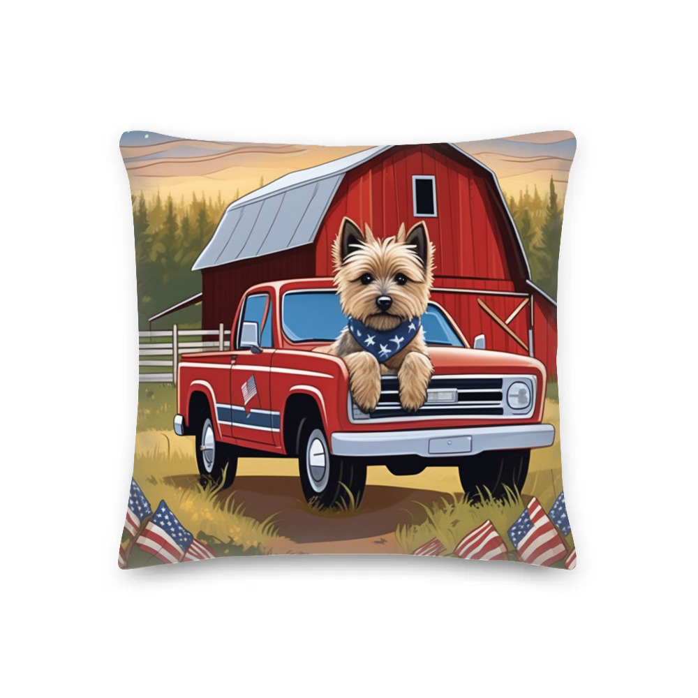 PugMug Custom Cairn Terrier Premium Pillow