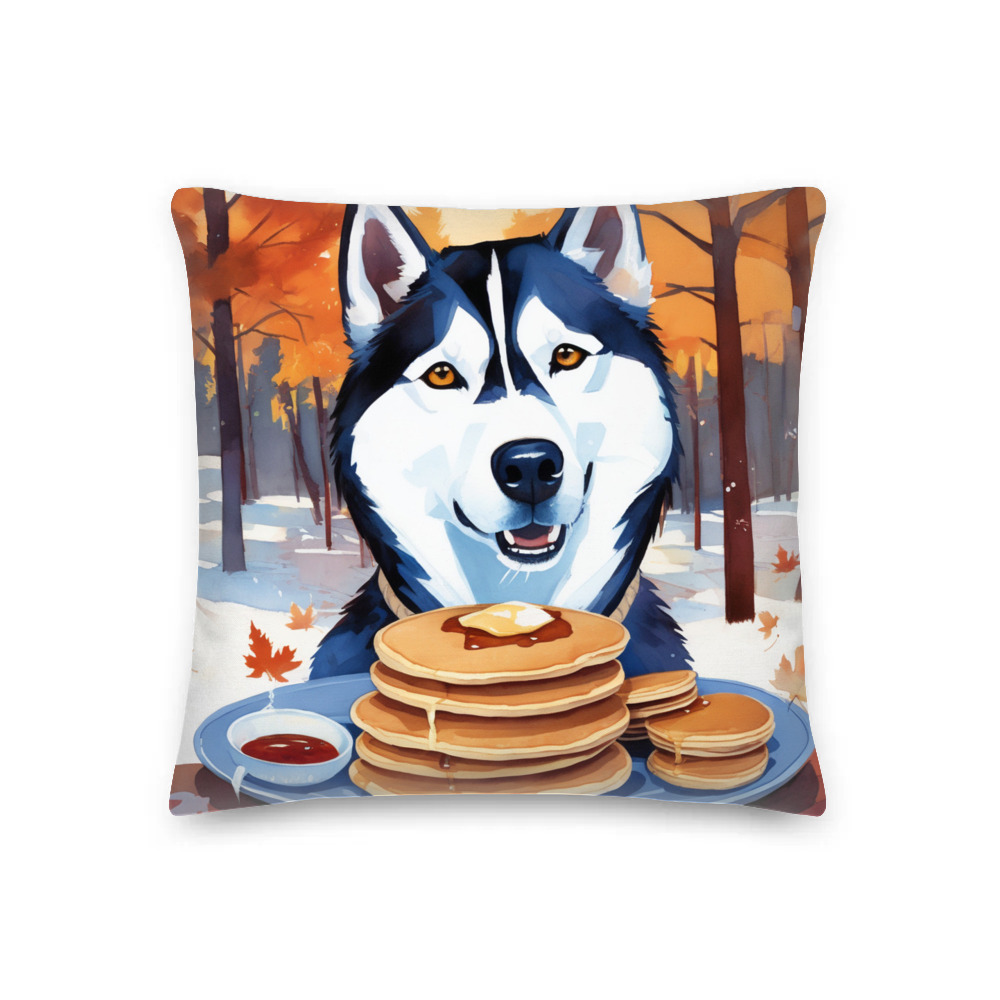 PugMug Custom Siberian Husky Premium Pillow