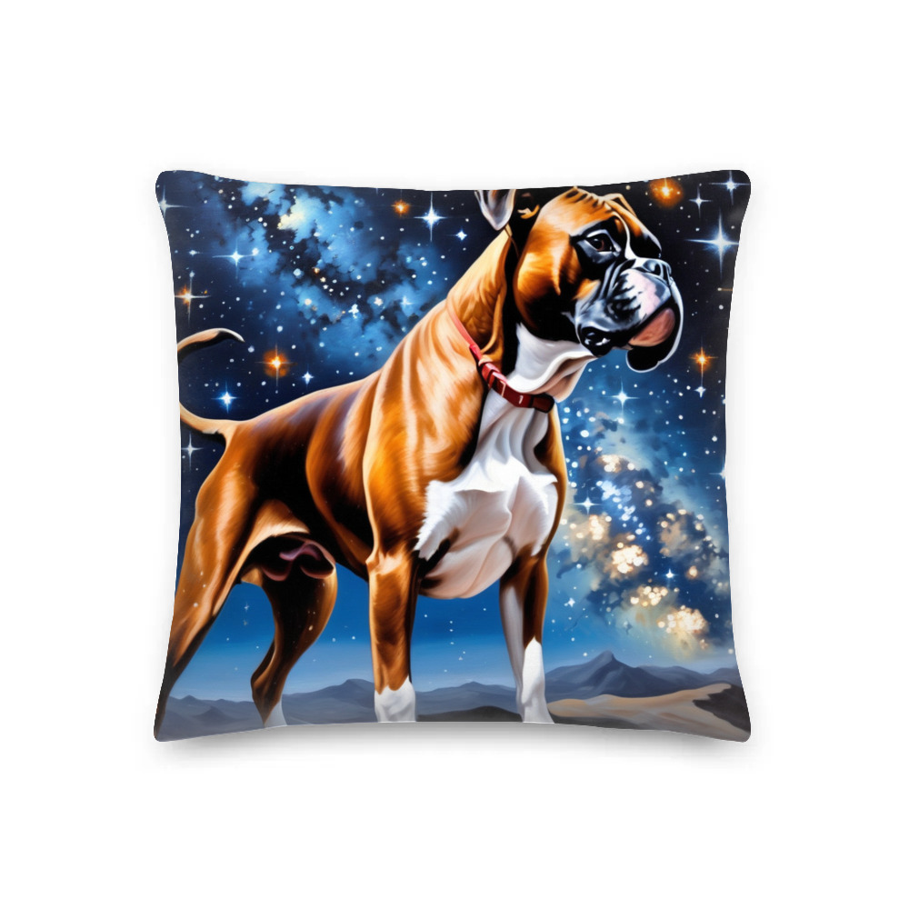 PugMug Custom Boxer Dog Premium Pillow